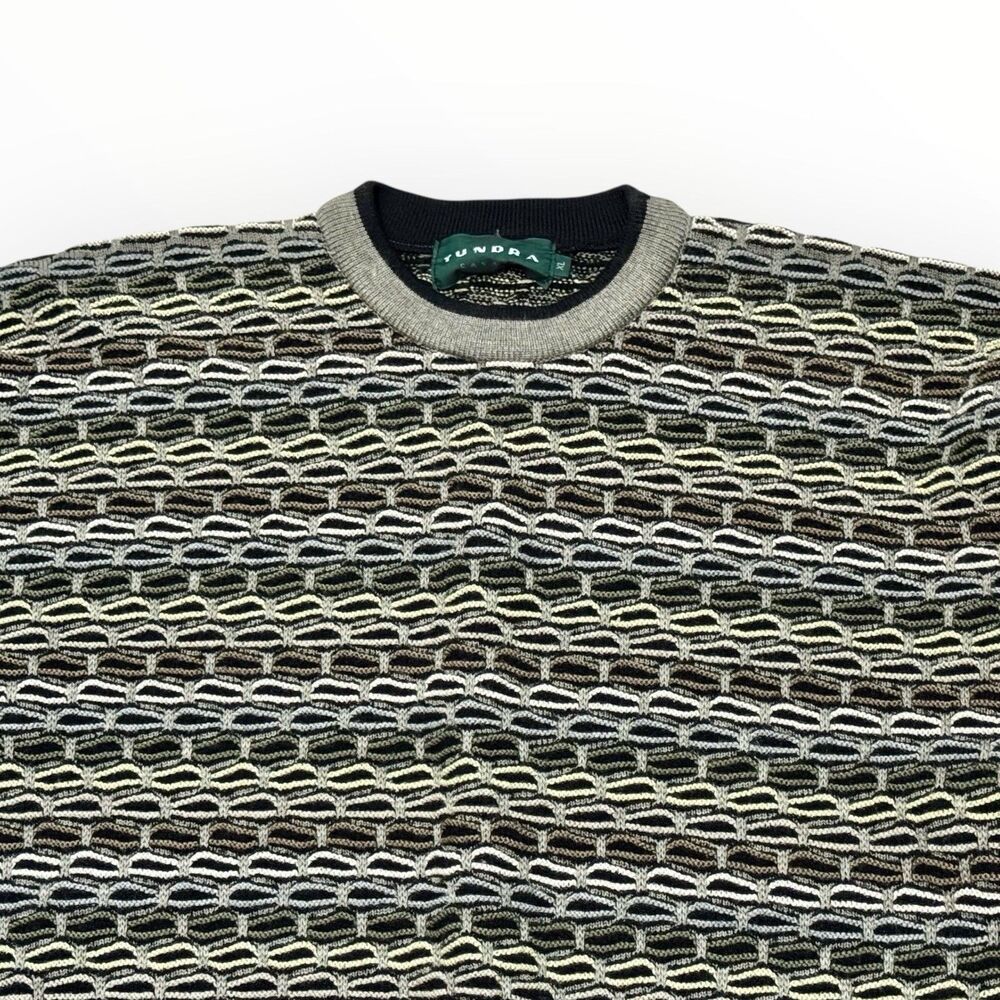 VTG Tundra Sweater Mercerized Wool Blend Biggie Cosby Style Size XL